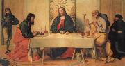 Vincenzo Catena The Supper at Emmaus oil on canvas